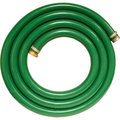 Apache 2-1/2" x 20' Green PVC Water Suction Hose Assembly Coupled w/ M x F Aluminum Short Shank Fittings 98128046